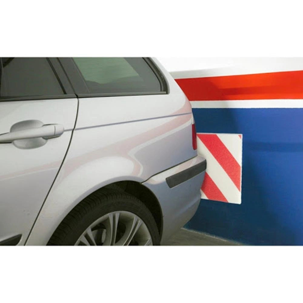 Trade Shop - Set 2 Pannelli Adesivi Antiurto Per Garage Box Protezione Paraurti Auto 24x50cm -