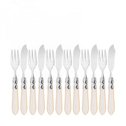 ALADDIN Ghiera Cromata, Posate Set 12 pz Pesce, Scatola Gallery,