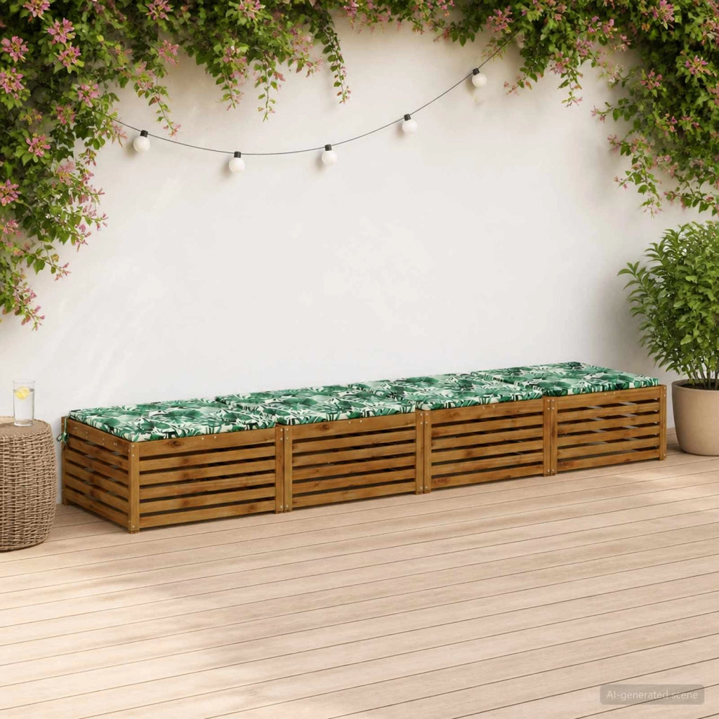 Cuscini per Sedia in 4 Pezzi SOEST 4 pz 100% Poliestere 944632