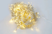Luci di Natale Cascata 240 Flash LED 200x100 cm Luce Calda Cavo 3m Trasparente