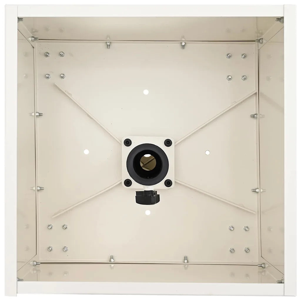 Base per ombrellone-Supporto per ombrellone Bianco 45 x 45 x 45 cm Acciaio