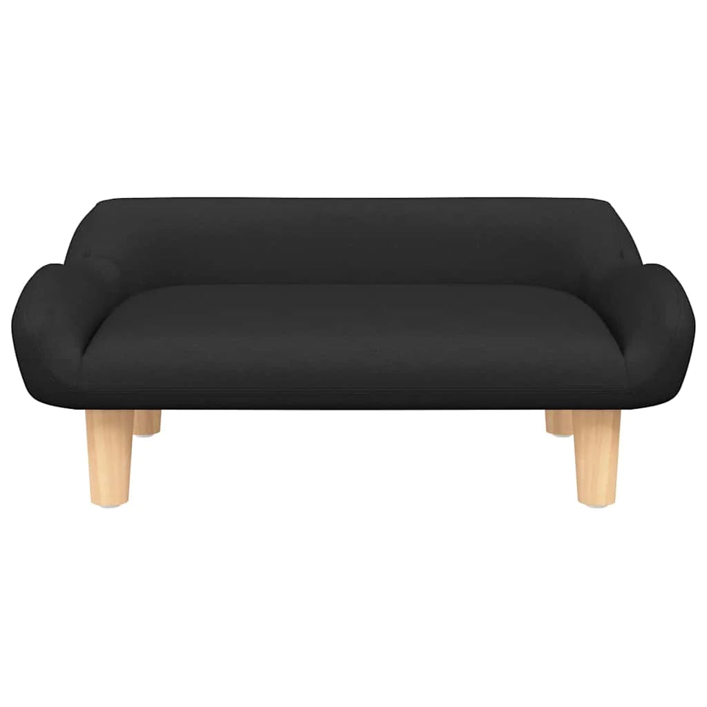 Cuccia per cani a forma di cesto comoda 70 x 40 x 24 cm tessuto nero 02_0042788