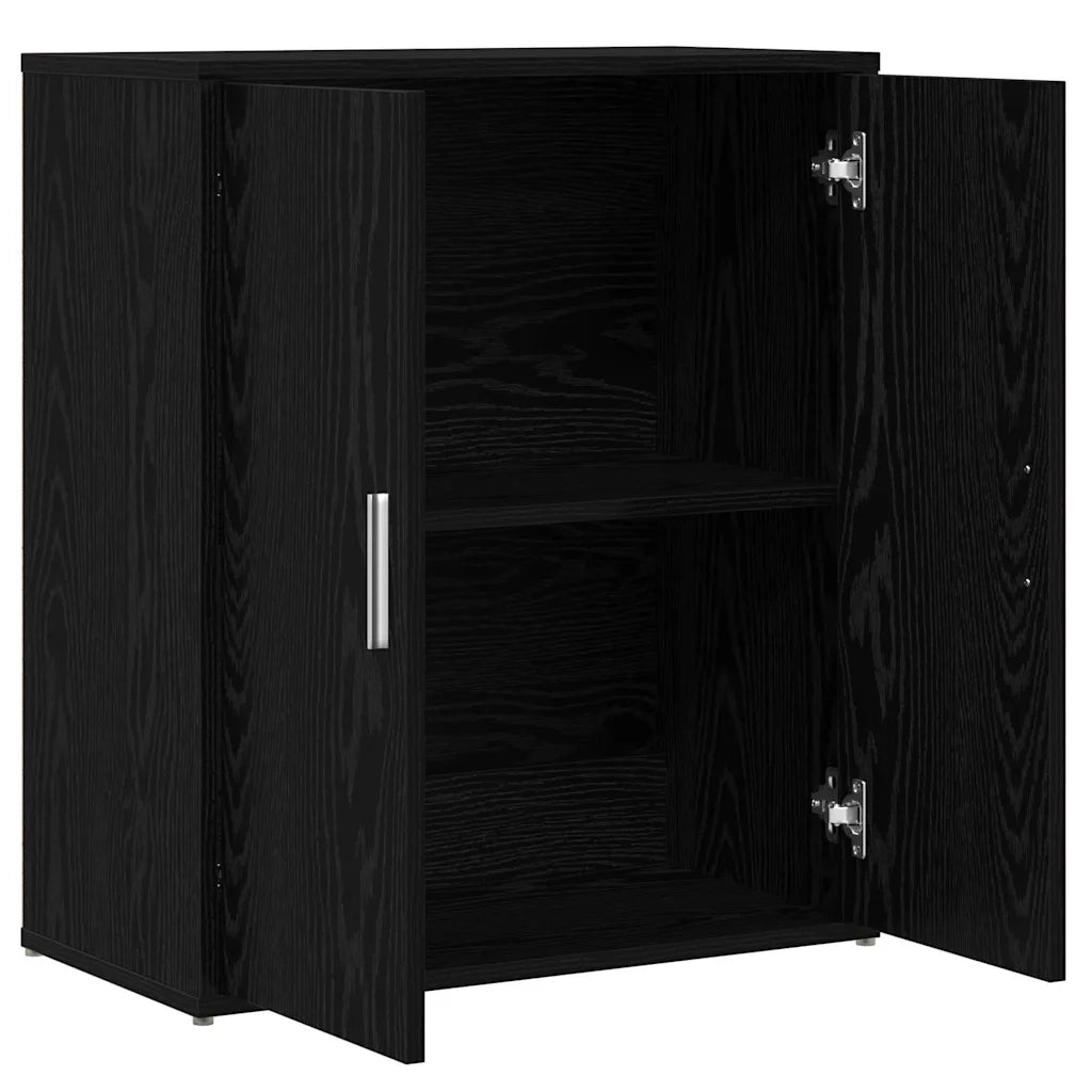 Credenza 2 pcs Rovere Nero 60 x 31 x 70 cm Legno multistrato 3365552