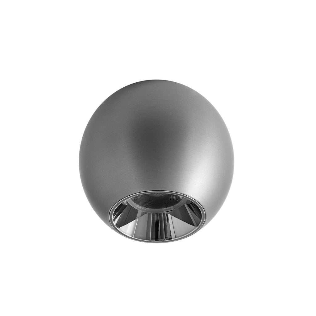 Plafoniera GPL392 in Alluminio Argento - 10W LED 3000K CRI >90, Diffusore Antiabbaglio - Gealuce per Interni IP20