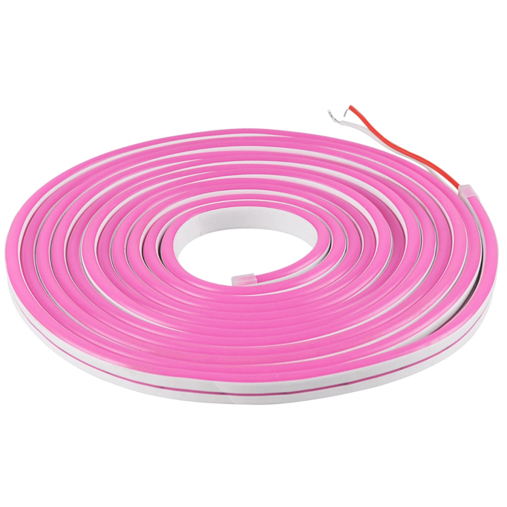 Striscia LED Neon 24V 5m rosa impermeabile IP65 Polux