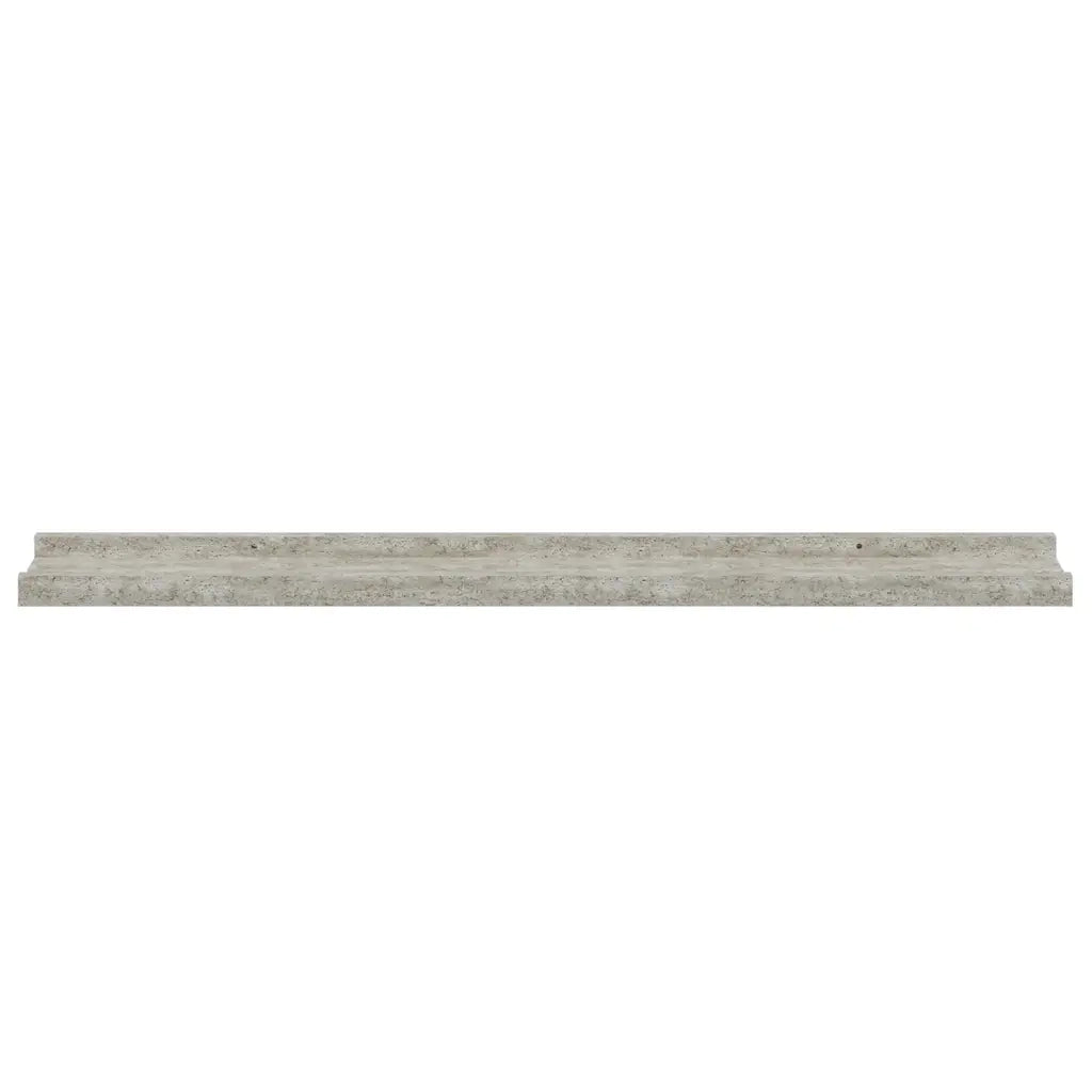 Mensole da Parete 4 pz Grigio Cemento 80x9x3 cm 326706