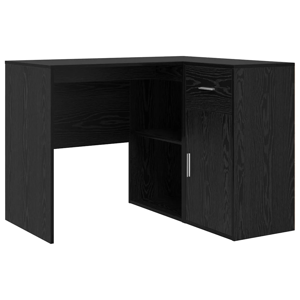Scrivania ad angolo con cassetto Rovere Nero 102 x 88 x 75 cm 3337274