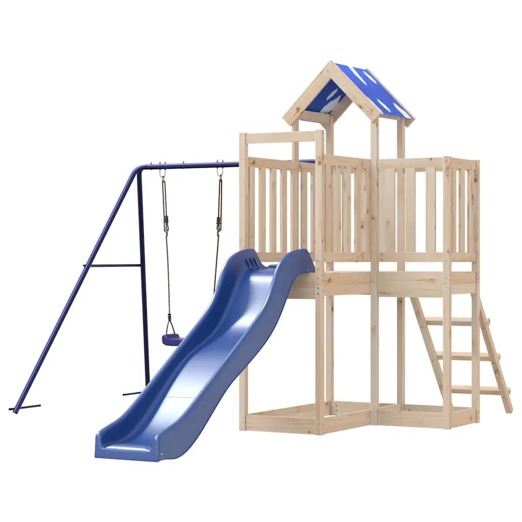Set da Gioco da Esterno in Legno Massello di Pino 3278974
