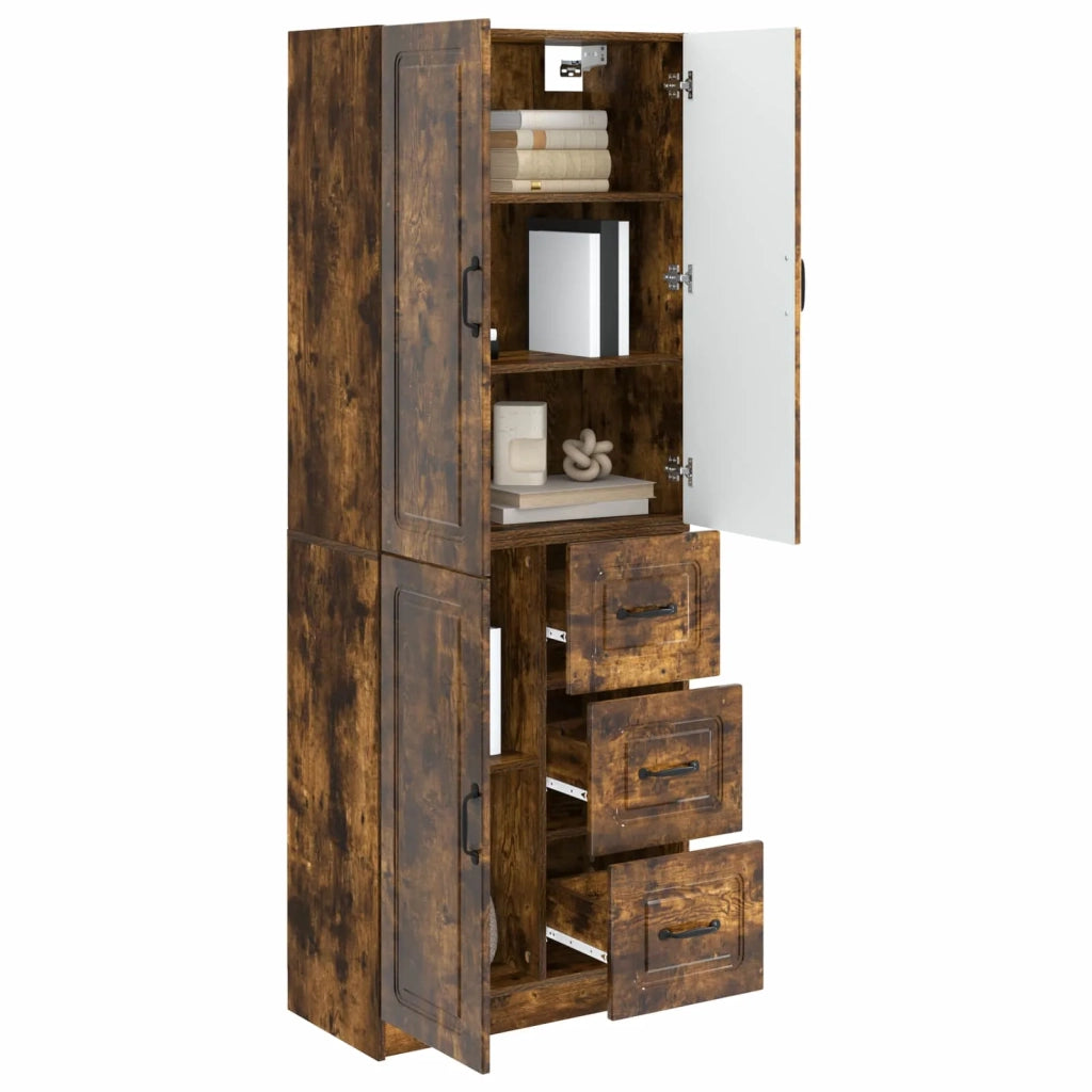 Set di armadi 2 pcs Rovere Fumo Legno ingegnerizzato 3416984