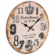 Orologio da parete in legno marrone d34x2h