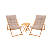 Salottino Outdoor Leni, set Salotto da Esterno 2 Posti, Marrone