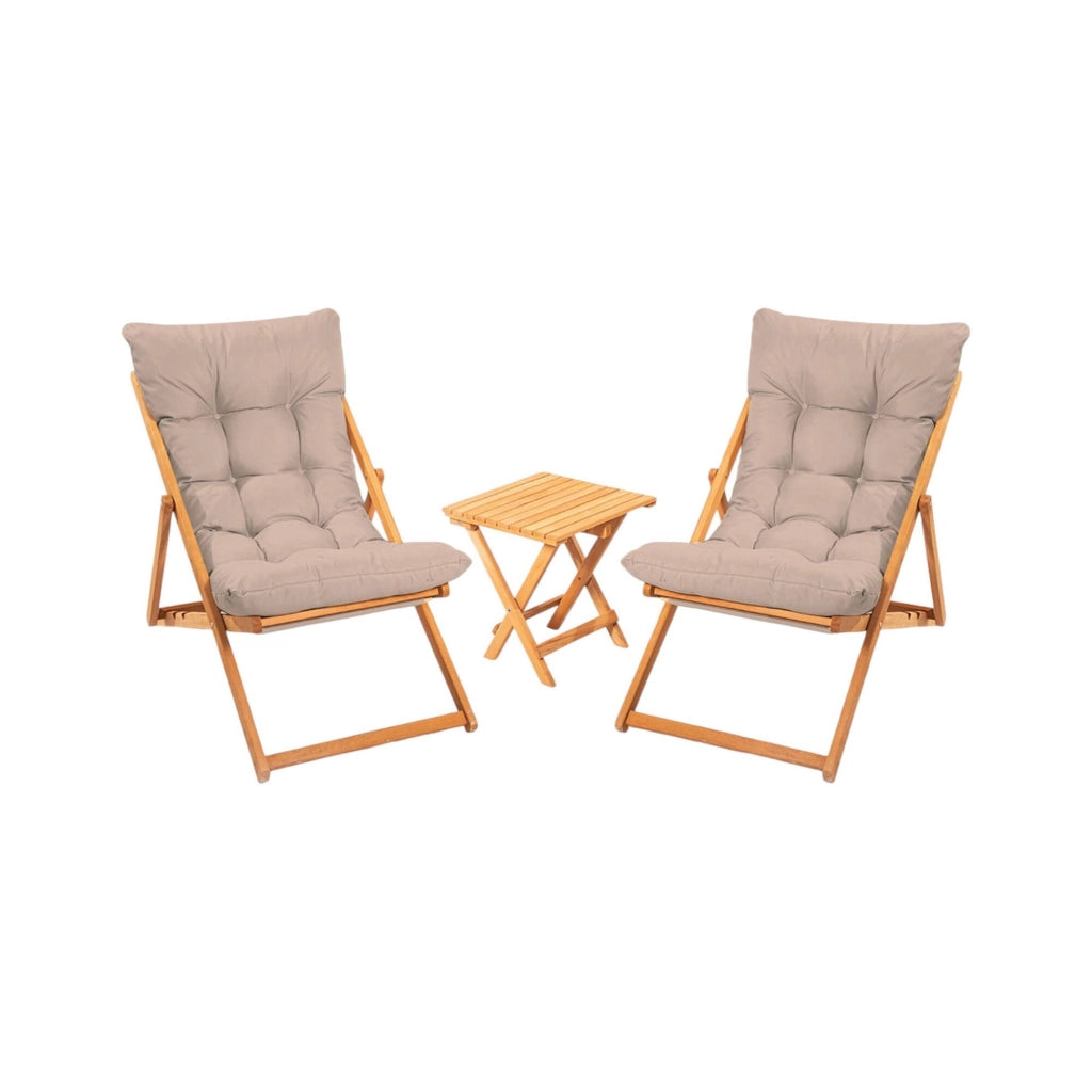 Salottino Outdoor Leni, set Salotto da Esterno 2 Posti, Marrone