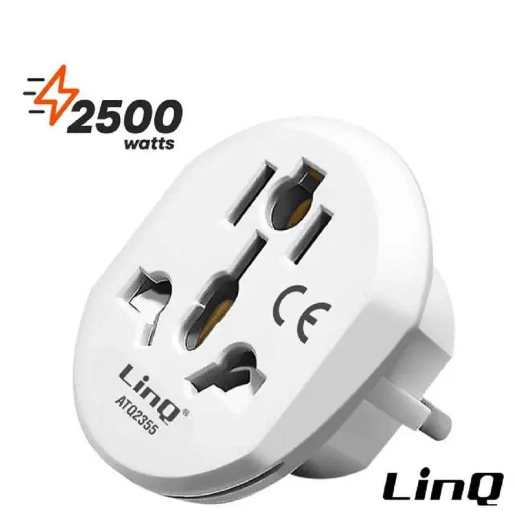 Trade Shop - Adattatore Viaggio Spina Universale Da Presa Ue Tipo C A Regno Unito Tipo G Atq2355 -
