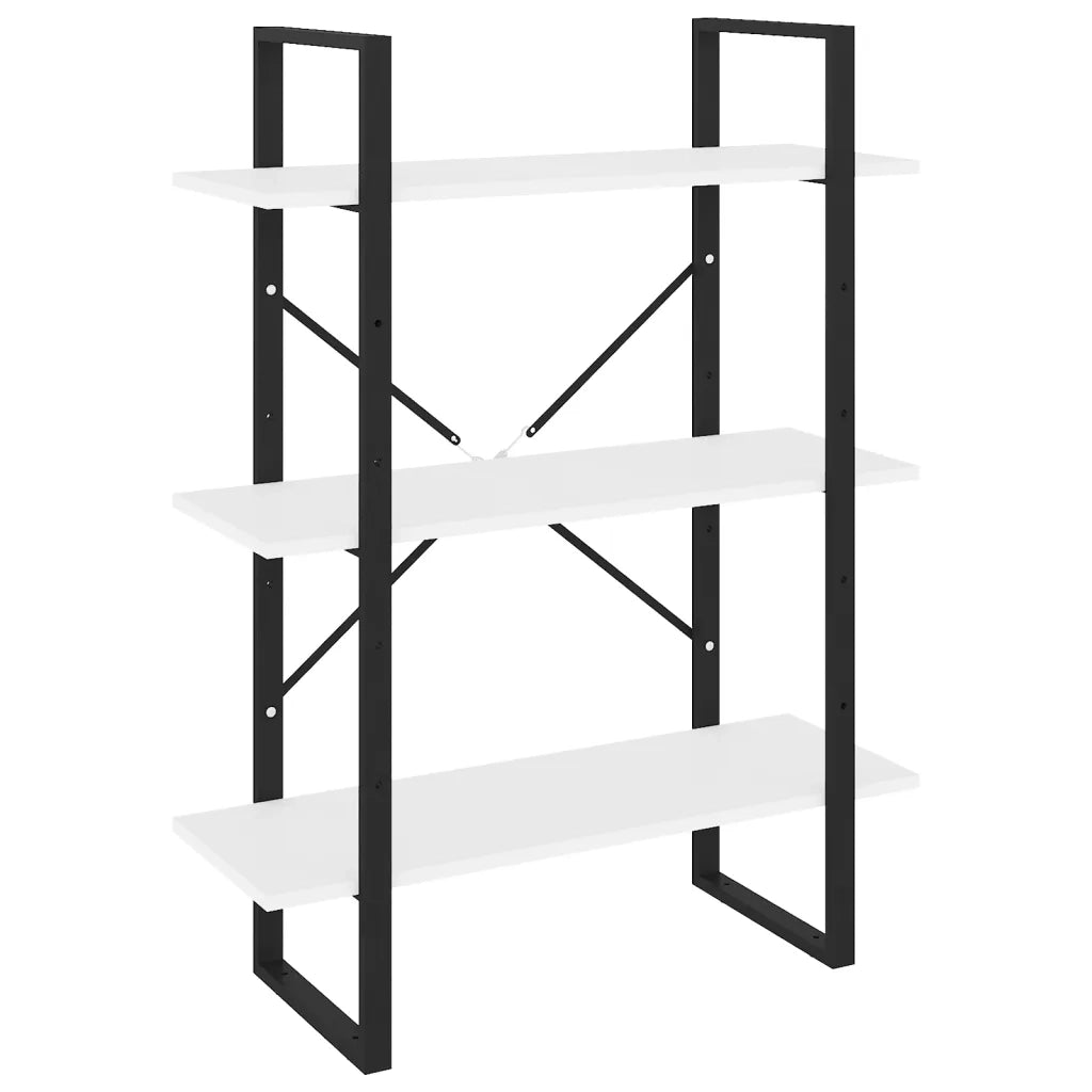 Libreria Bianca 80x30x105 cm in Legno Multistrato 806527