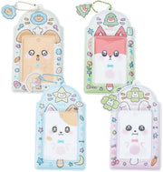 Supporto per foto 4 pezzi - Chiave animale - PVC - 14,2 x 8 cm - Kawaii - Decorazione elegante - Supporto per foto