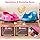 12V Auto Elettrica per Bambini con Telecomando, Autoscontro Elettrico con Luci LED Musica e Rotazione a 360°, Macchina Cavalcabile per Bambini 2-5 Anni (Rosa)