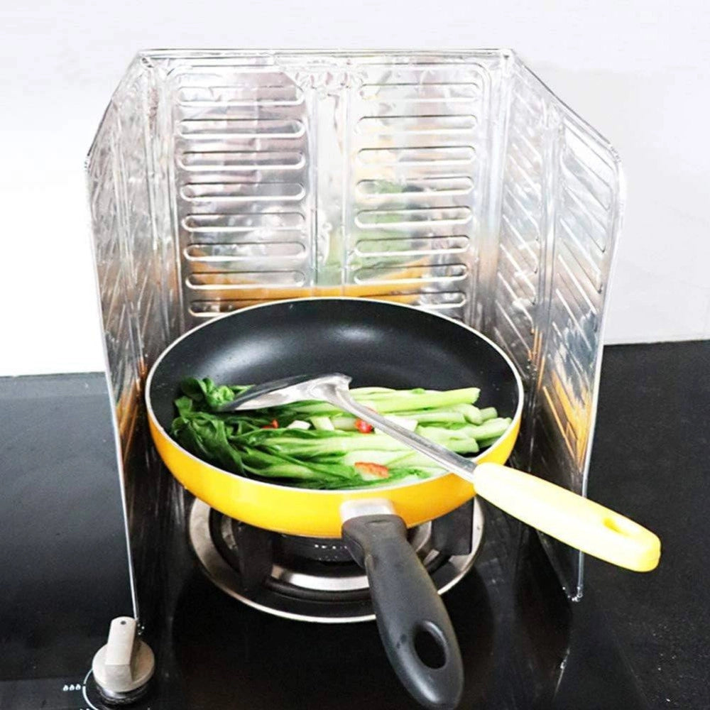 Trade Shop - Protezione Fornelli A 3 Lati Paraschizzi Olio Frittura Cucina Pannelli Isolanti -