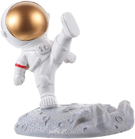 Stazione di carica per telefono da tavolo astronauta figura decorativa moderna scultura spaziale da tavolo da ufficio per la casa decorazione da tavolo per la casa oggetto decorativo