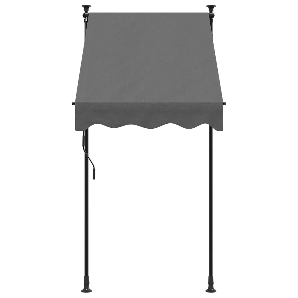 Tendada Sole Retrattile Antracite 100x150 cm Tessuto e Acciaiocod mxl 91441