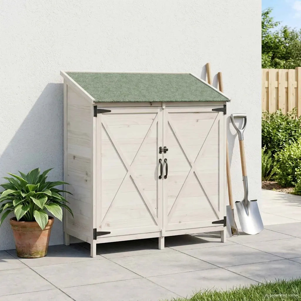Capanno da Giardino Bianco 106 x 56 x 113,5 cm