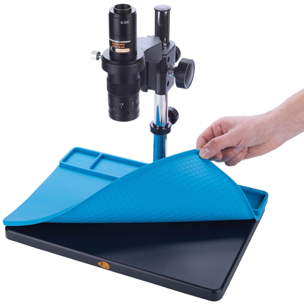 Tappetino in Silicone per Microscopio 380x260mm – Resistente al Calore 500°C, Antistatica, Impermeabile