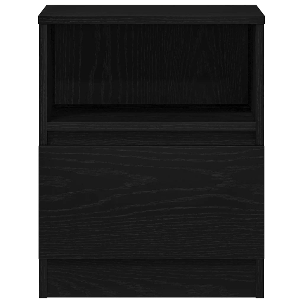 Armadio da Notte Rovere Nero 40 x 40 x 50 cm Legno multistrato 862609