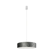 Lampadario Nowodvorski Croco grigio velluto Ø65 3xE27