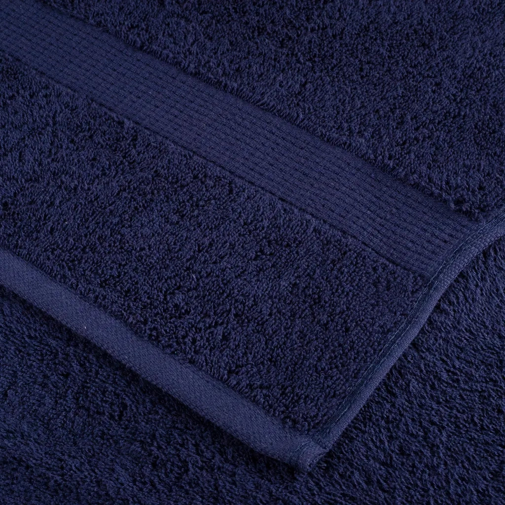 Asciugamani Premium SOLUND 4 pz | Teli per bagno Blu Navy 100x200 cm 600 g/m2