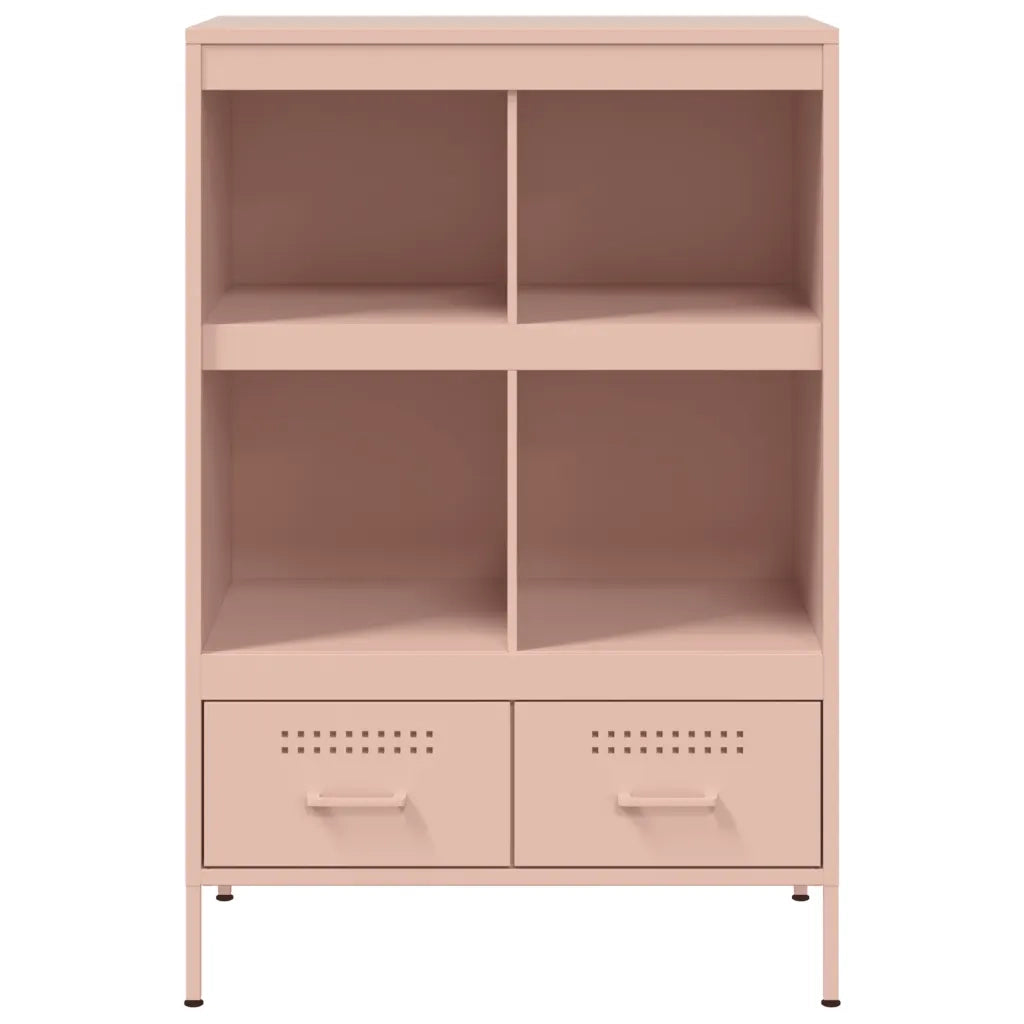 Credenza | Madia | Buffet da pranzo | Armadio da pranzo Rosa 68x39x101,5 cm in Acciaio
