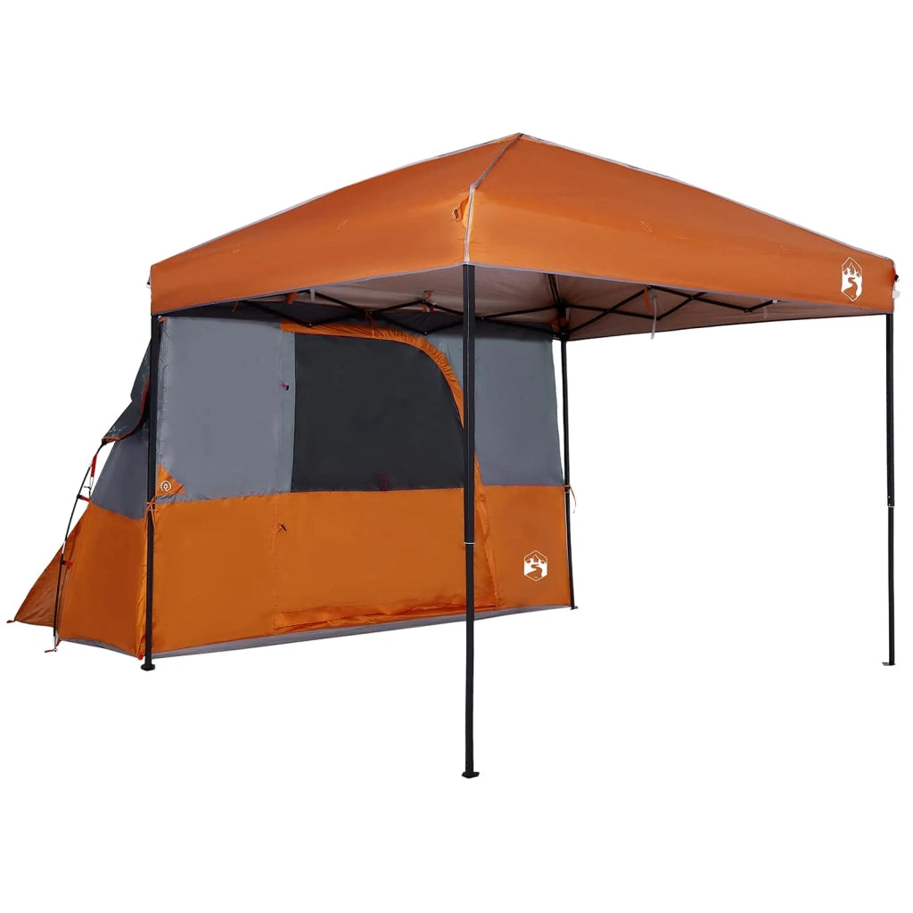 Set di Tende da Campeggio 2 pcs Arancione Taffeta e Tessuto