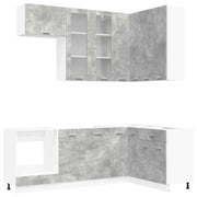 Unità Cucina LYON 8 pcs Grigio Cemento Legno ingegnerizzato 3438518
