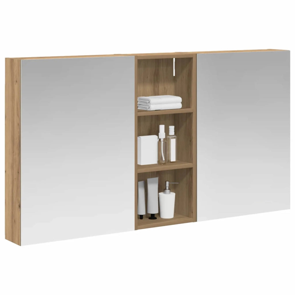 Set di Armadi da Bagno con lo scaffale 3 pcs 130 x 14,5 x 70 cm 3403767