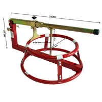 Dispositivo per montaggio smontaggio gomme da moto 431,8-533,4mm (17-21 pollici)