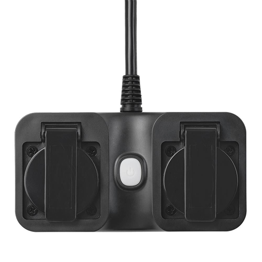 Edimax SP-1122WTO Presa Intelligente Wi-Fi Smart Home 2300 W Interno Esterno 2 Prese EU Alexa Google colore Nero