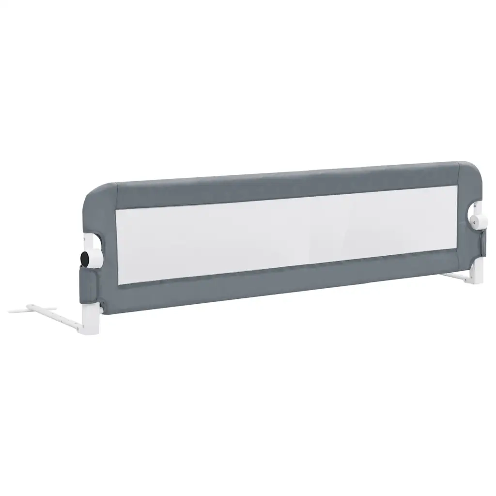 Sponde Letto di Sicurezza Bambini Grigio 120x42cm Poliestere CFW7261542