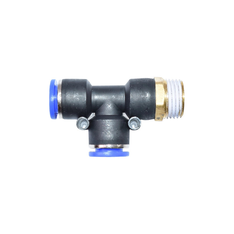 Spina rapida T in plastica con vite metallica M12x12 e filetto 1/2