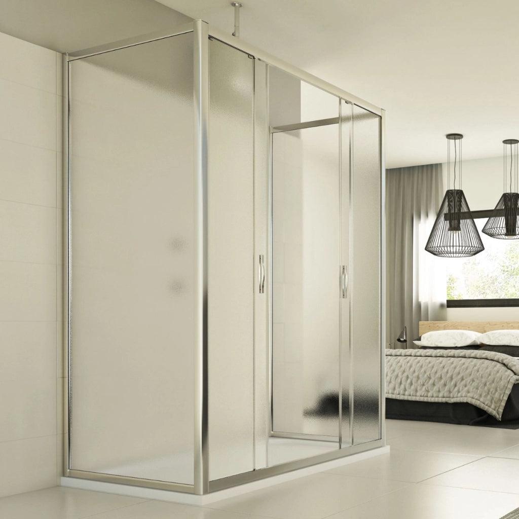 Box Doccia 3 lati 70x120x70 CM H198 stampato C mod. Young Trio 2 Ante