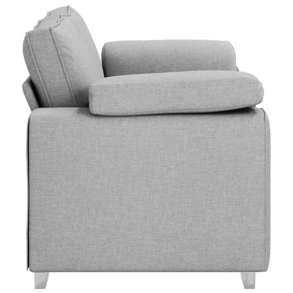 Divano a due posti Grigio Nuvola 160 cm Tessuto 4105225