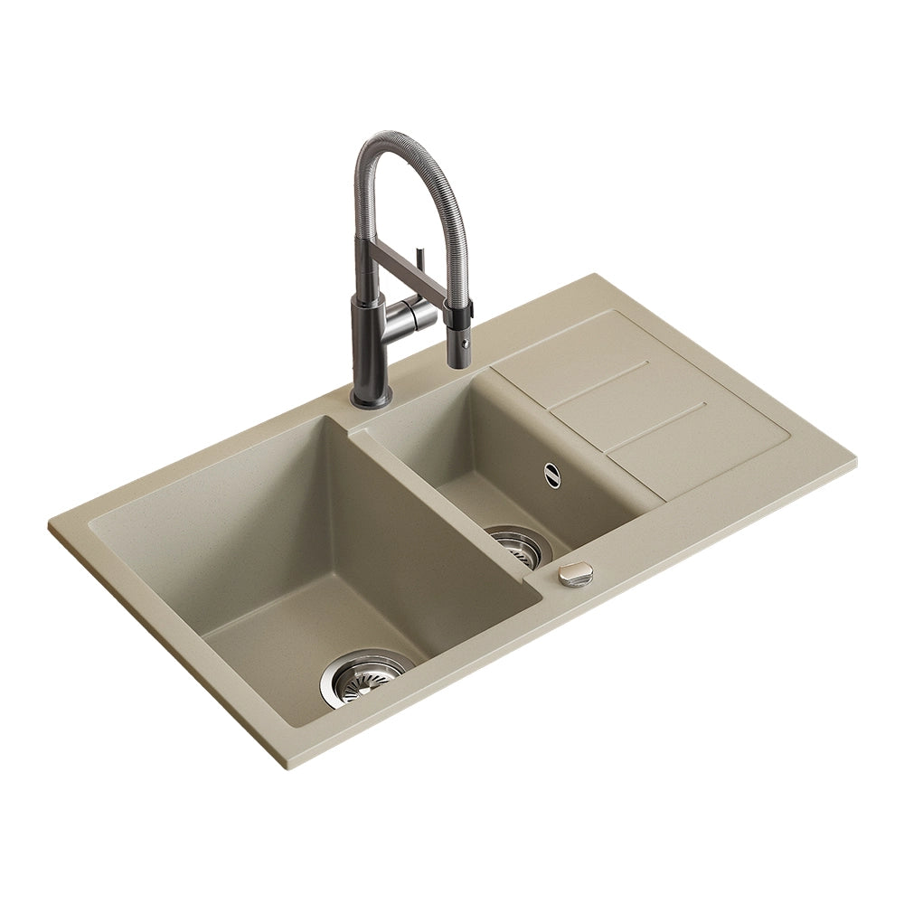 Bergström Lavello Beige 80 x 50 cm con area di asciugatura
