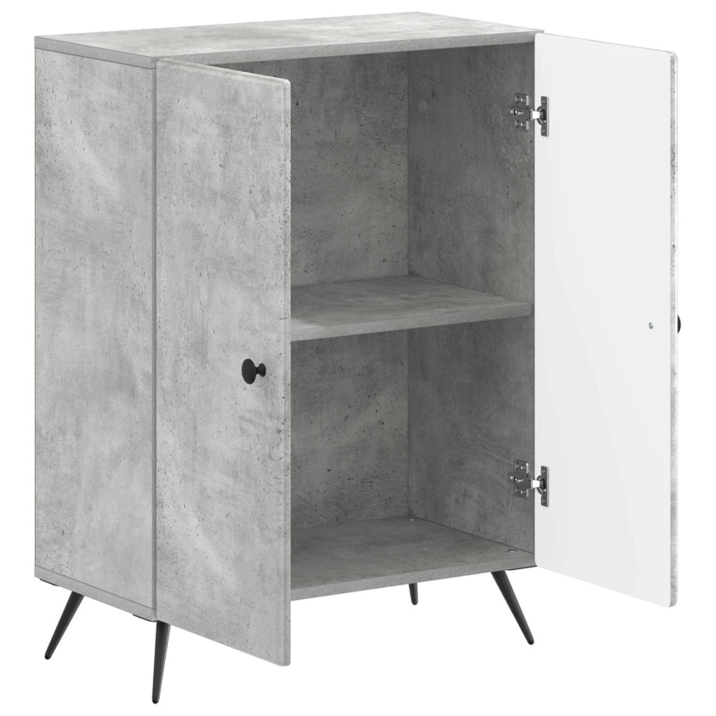 Mobiletto da Bagno BREDA Grigio Cemento 59,5 x 31 x 80 cm 897498