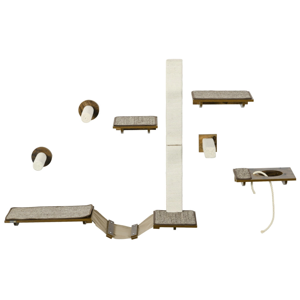 Scala per gatti ¨C Minimal ¨C marrone/bianco crema