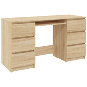 Scrivania | Tavolo da Ufficio Rovere Sonoma 140x50x77 cm in Legno Multistrato