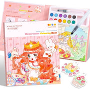 Libro di attività per bambini - 4-in-1 - Attività creative e motorie - Vetrina per la pittura - Ideale per bambini in età prescolare - Attività di colore