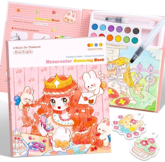 Libro di attività per bambini - 4-in-1 - Attività creative e motorie - Vetrina per la pittura - Ideale per bambini in età prescolare - Attività di colore