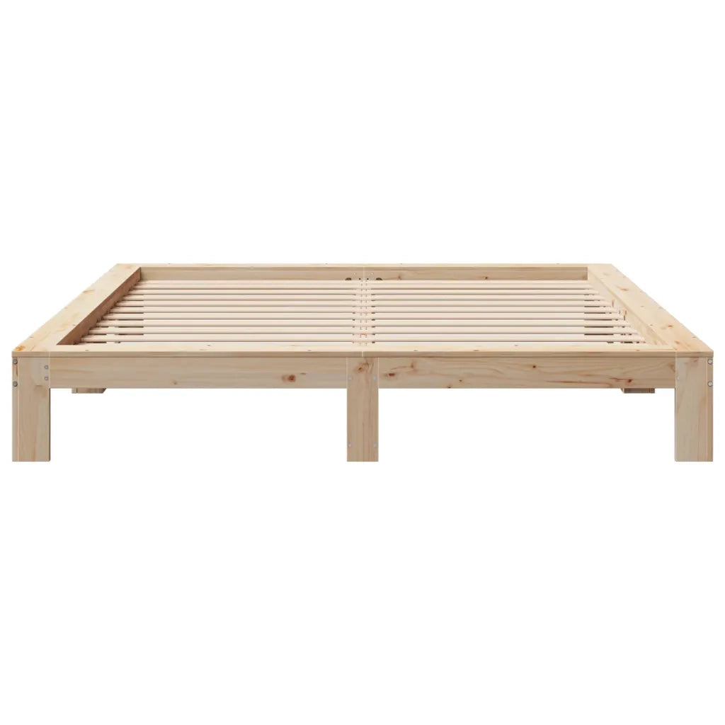Letto senza Materasso 200x200 cm in Legno Massello di Pino 3308726