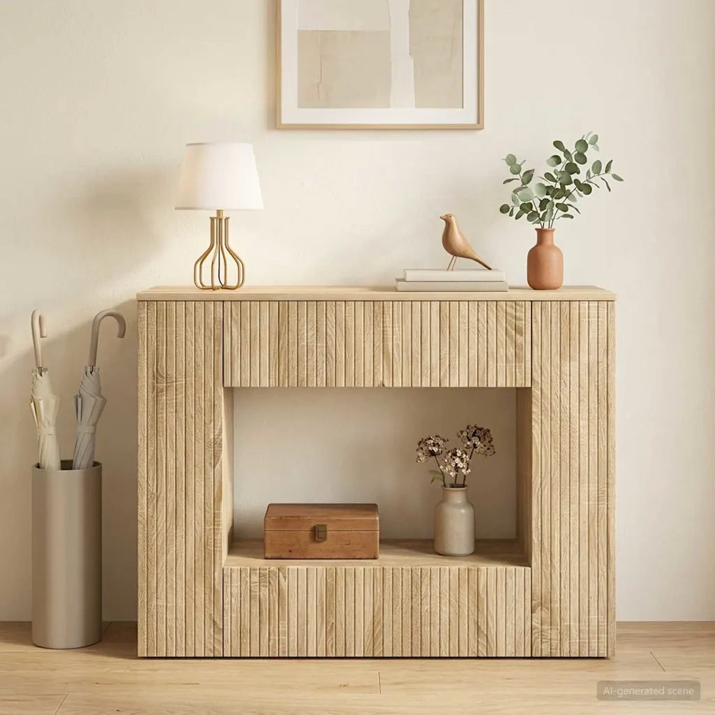 Tavolo consolle Rigato Rovere Sonoma 101 x 29 x 74 cm