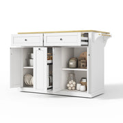 Mobile cucina isola con piano ribaltabile e 4 cassetti - per cucina - in MDF - 121×49(69)×89 cm