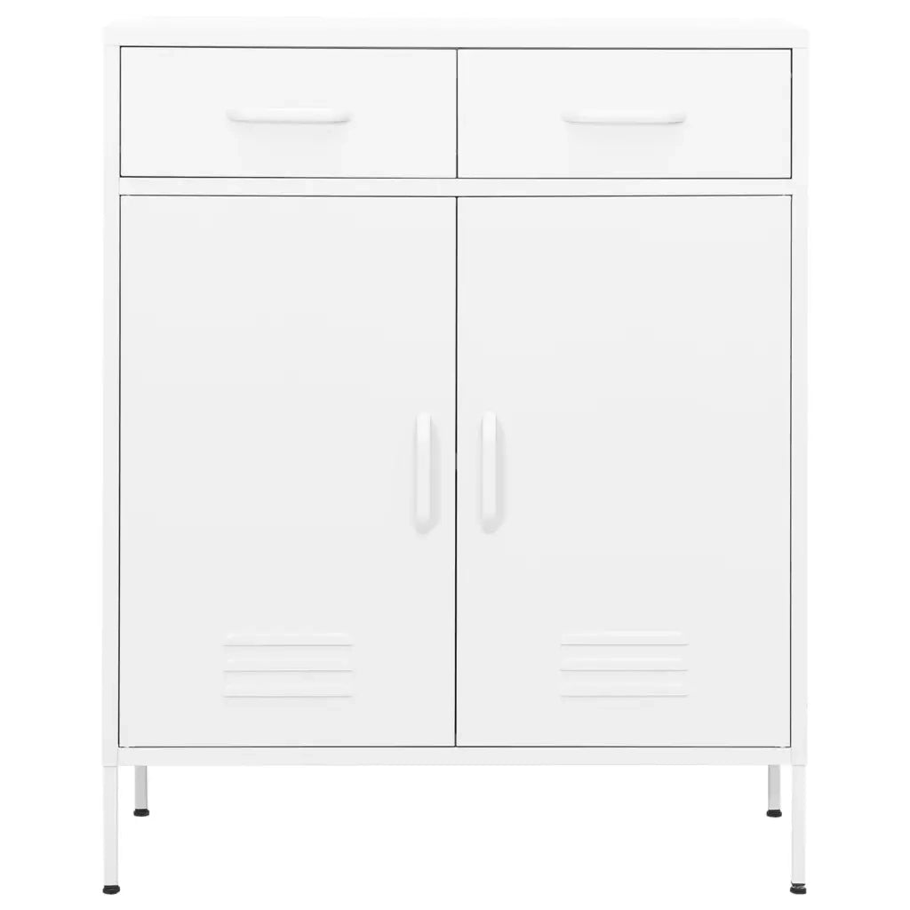 Armadietto Bianco 80x35x101,5 cm in Acciaio 336161