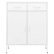 Armadietto Bianco 80x35x101,5 cm in Acciaio 336161