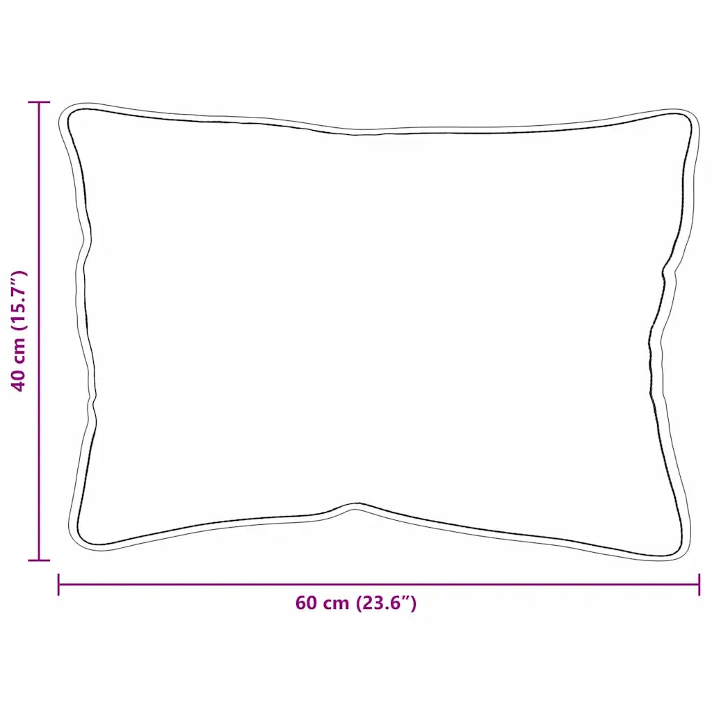 Cuscino con cuscino Bianco 60 x 40 x 20 cm Poliestere CFW9383906